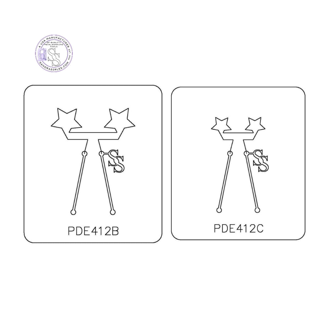 PANCAKE DIE PDE412 EARRINGS STAR